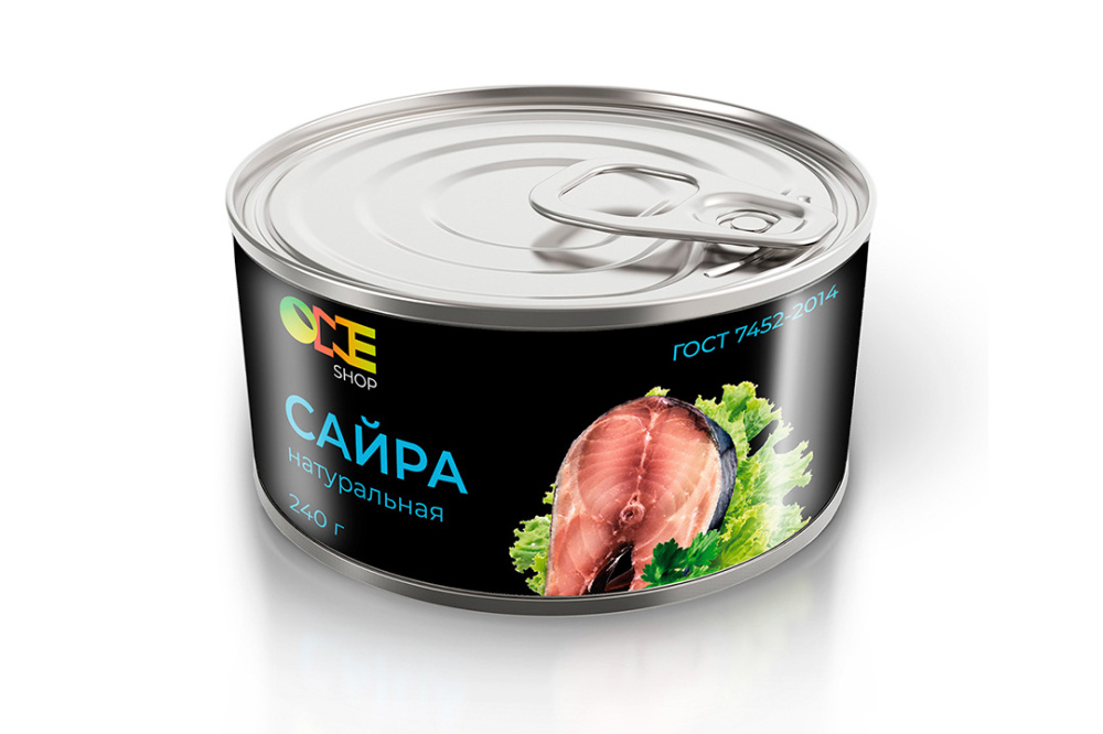 Сайра натуральная One Shop ж/б ключ 240 г.